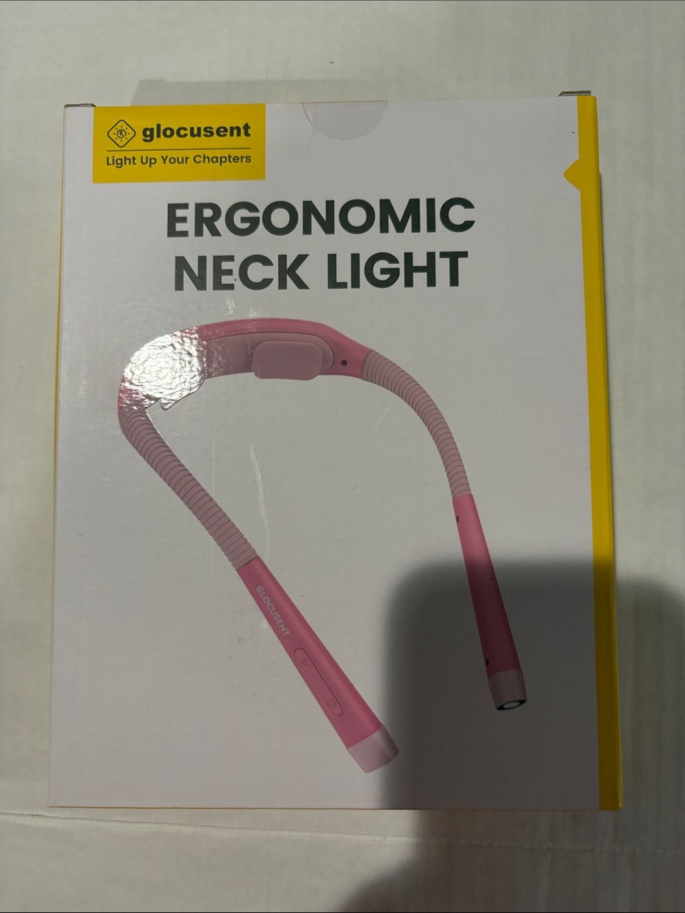 Glocusent Ergonomic Neck Light - Pink Hands-Free LED